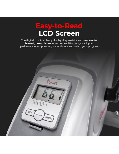 Bicicleta de Ejercicio Mini Sunny Health & Fitness Magnética