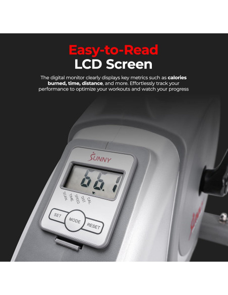 Bicicleta de Ejercicio Mini Sunny Health & Fitness Magnética