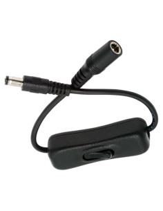 Cable de Extensión DC 5.5x2.1mm Macho a Hembra CY con Interruptor