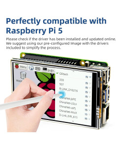 Pantalla LCD TFT 3.5" iPistBit 320x480 para Raspberry Pi 2