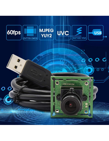 Módulo de Cámara USB ELP-USB30W02M 480P 60fps Lente 3.6mm