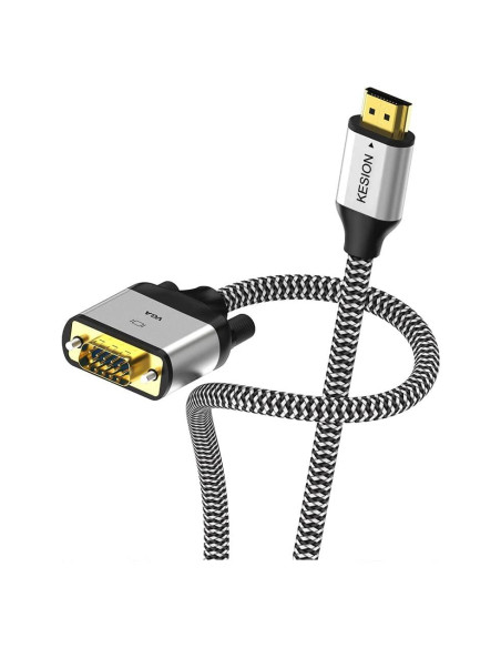 Cable Adaptador HDMI a VGA KESION 3.05 m Unidireccional
