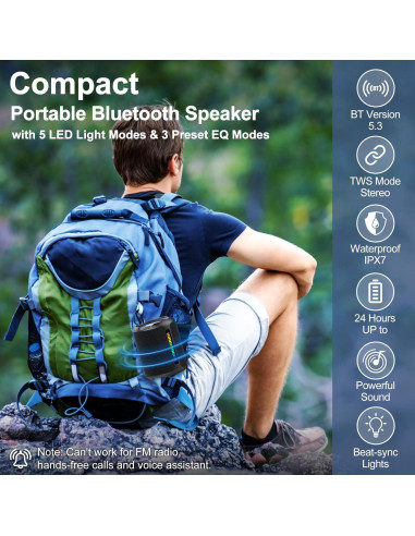 Altavoz Inalámbrico Bluetooth PoP voz 40W Impermeable IPX7