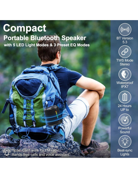 Altavoz Inalámbrico Bluetooth PoP voz 40W Impermeable IPX7