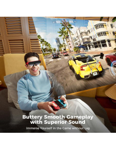 Gafas AR Rokid Air Rojo Oscuro con Estación Streaming 2