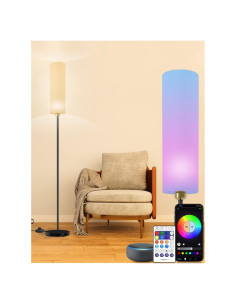 Lámpara de Suelo Inteligente YHW con Control Remoto y RGB