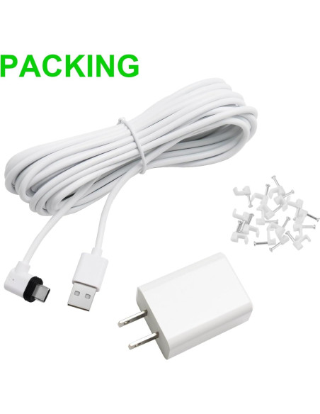 Cable de Alimentación de 7.5m Uogw para eufy SoloCam S220/S340