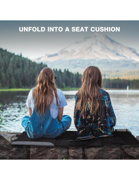 Cojín de Asiento Plegable REDCAMP con Respaldo Alto 43 cm