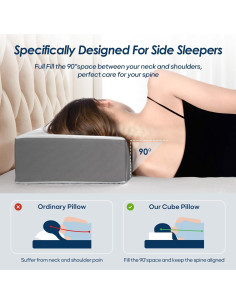 Cojín Cubo Refrigerante Kehangte 61x30.5cm Espuma Viscoelástica 2