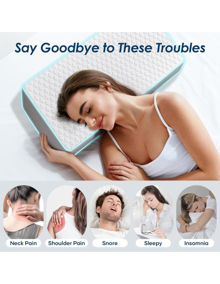 Cojín Cubo Refrigerante Kehangte 61x30.5cm Espuma Viscoelástica