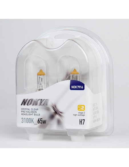 Bombillas de Faro Nokya Clear H7 65W 3100K Alta Potencia