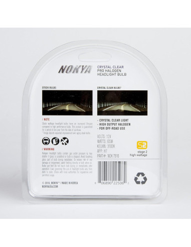 Bombillas de Faro Nokya Clear H7 65W 3100K Alta Potencia