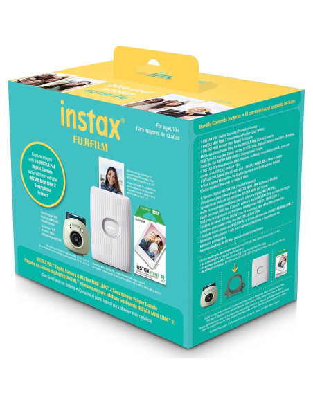 Cámara Digital Fujifilm INSTAX PAL + Impresora Mini Link 2