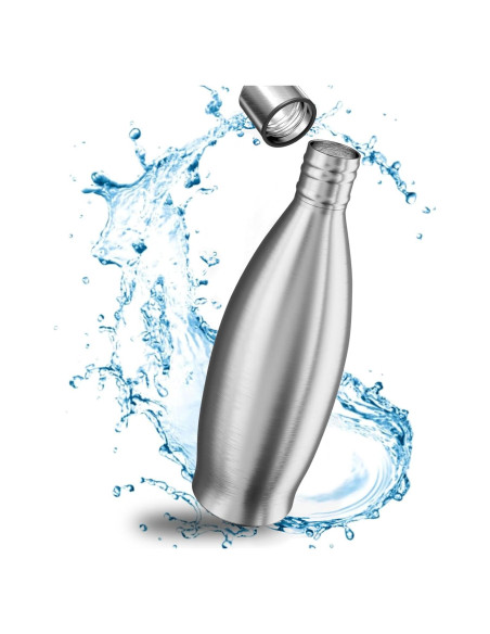 Botella de Acero Inoxidable MATE OF STEEL 887ml a Prueba de Fugas