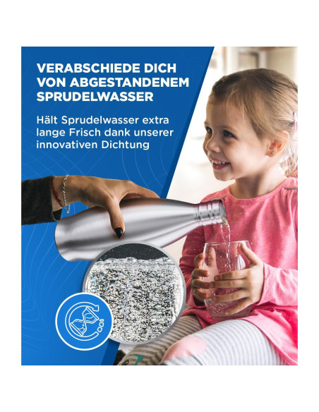 Botella de Acero Inoxidable MATE OF STEEL 887ml a Prueba de Fugas