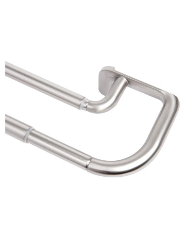 Barra de Cortina Doble Umbra Twilight 223.5-365.8 cm Níquel