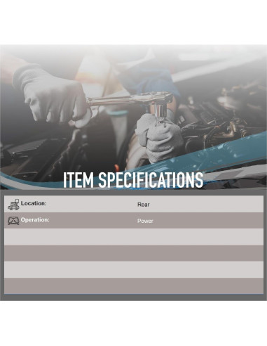 Motor de Limpiaparabrisas Trasero OEG Parts para Volvo XC90 2003-2014