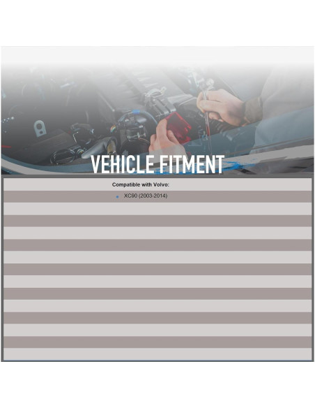 Motor de Limpiaparabrisas Trasero OEG Parts para Volvo XC90 2003-2014