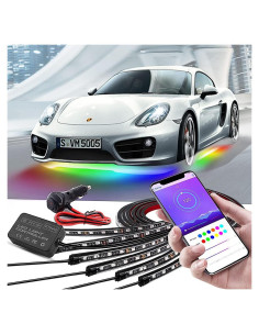 Luces de Subsuelo ETINAS AM0009, 6 PCS LED Multicolor 12V