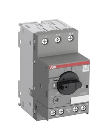 Arrancador de Motor Manual ABB MS116-6.3, 3F, 4-6.3A