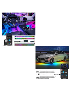 Luces de Carro Govee RGBIC 8 Piezas Interior y Exterior