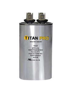 Condensador Motor Ovalado 5 MFD 370V Aluminio C1554016