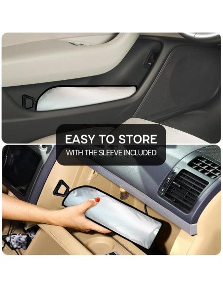 Sombrilla para Parabrisas JASVIC Plateada 145x84 cm Antirayaduras