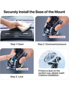 Soporte Universal para Teléfono en el Coche LOTUNY 3-en-1 2