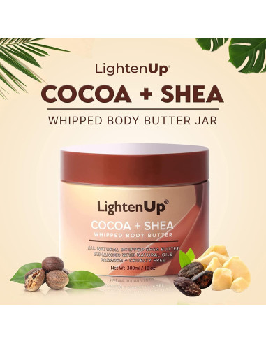 Manteca de Cacao Batida LightenUp 300 ml - Hidratante Natural
