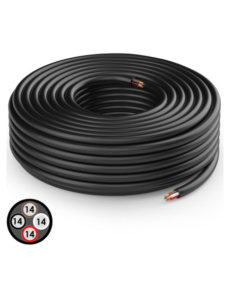 Cable de Conexión para Luz de Remolque DOAUTO 30.48m 4 Vías 14AWG