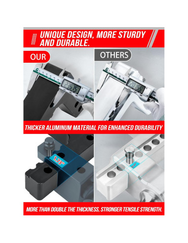 Enganche de Remolque Ajustable AKM 6" Aluminio 12,500 LBS