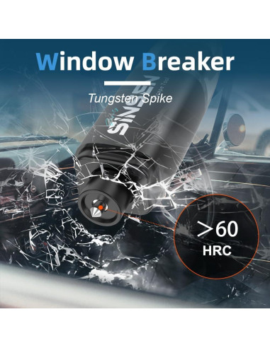 Herramienta de Escape SINSEN - Cortador de Cinturón y Rompedor de Cristales