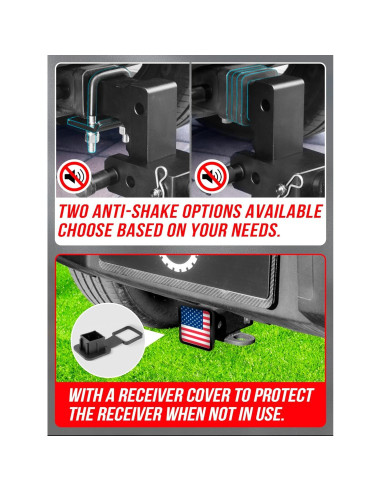 Enganche de Remolque Ajustable AKM 6" Aluminio 12,500 LBS