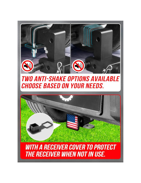 Enganche de Remolque Ajustable AKM 6" Aluminio 12,500 LBS