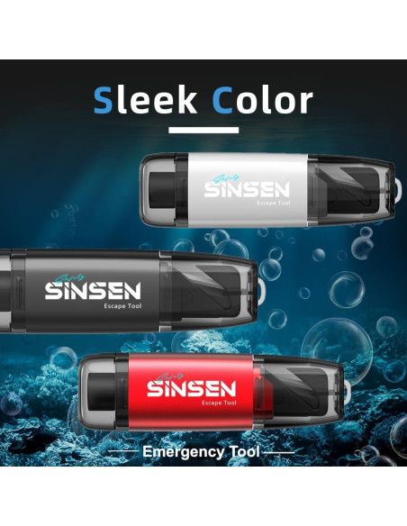 Herramienta de Escape SINSEN - Cortador de Cinturón y Rompedor de Cristales