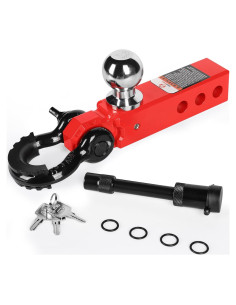 Enganche de Remolque TITANMIGHT 2" con Gancho 30,000 lbs