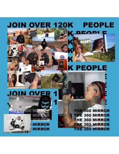 Espejo Trifolio LIPFISBARBERSHOP 30.48x20.32cm para Cortes