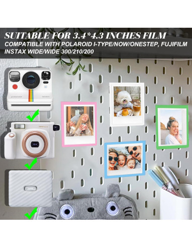 30 Marcos Magnéticos Coloridos WOGOZAN para Fotos Polaroid