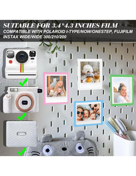 30 Marcos Magnéticos Coloridos WOGOZAN para Fotos Polaroid
