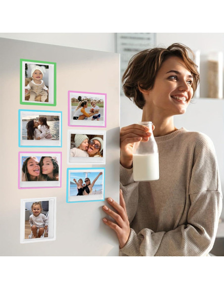 30 Marcos Magnéticos Coloridos WOGOZAN para Fotos Polaroid