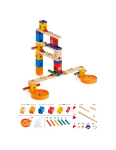 Hape Quadrilla Carrera de Canicas Musical 97 Piezas