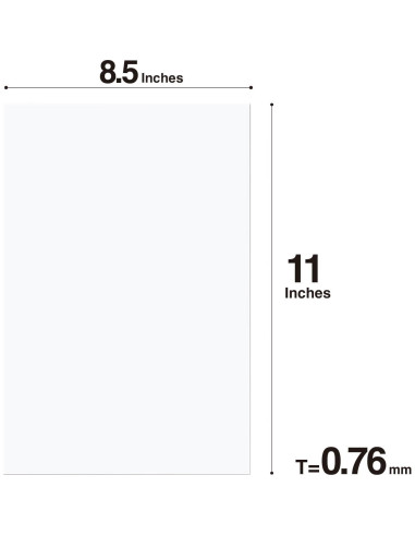 Hojas Magnéticas Flexibles MagX 21.6 x 27.9 cm - 5 Unidades