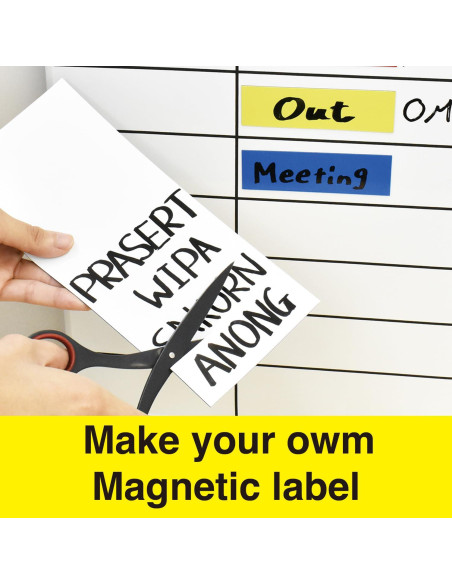 Hojas Magnéticas Flexibles MagX 21.6 x 27.9 cm - 5 Unidades