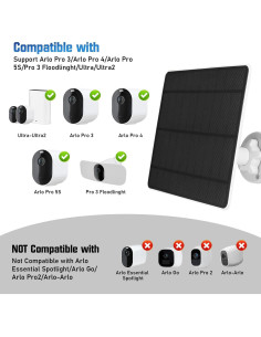 Cargador Solar XIIW para Cámaras Arlo Pro 3/4/5S - 5W IP65 2