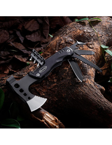 Hacha Multiherramienta RoverTac 11 en 1 Acero Inoxidable Camping