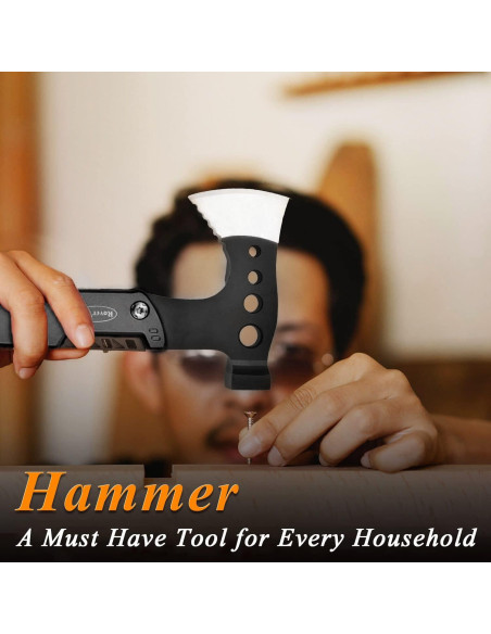 Hacha Multiherramienta RoverTac 11 en 1 Acero Inoxidable Camping