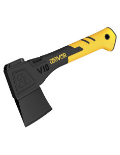 Hacha de Camping LEXIVON V10 - 25.4 cm, Mango de Fibra de Vidrio