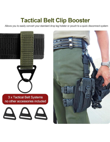 Clip de Cinturón Táctico Zak Tool - Paquete de 3 Unidades