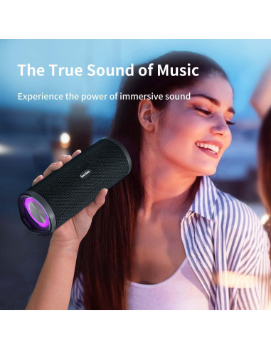 Altavoz Bluetooth HEYSONG REVERB Impermeable 40H Sonido Estéreo
