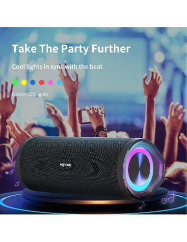 Altavoz Bluetooth HEYSONG REVERB Impermeable 40H Sonido Estéreo